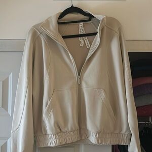 LULULEMON Brushed SoftStreme Funnel Neck Zip Up